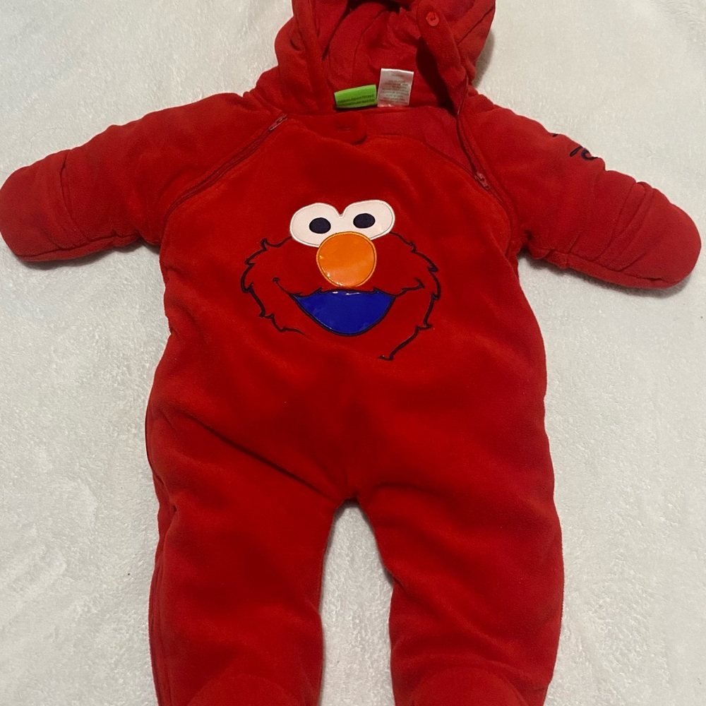 Vintage 2006 Red Elmo Baby Onesie